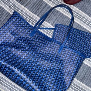 Tory Burch Blue Tote Bag